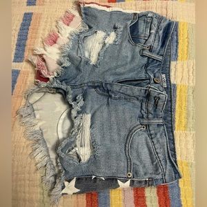 Patriotic Jean Shorts